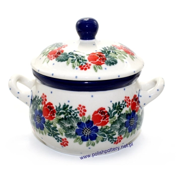 Bulionówka z pokrywką 0,35L II Gatunek dek. 1535X Wianek